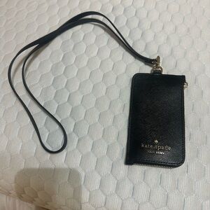Kate Spade Black Phone Case with Strap